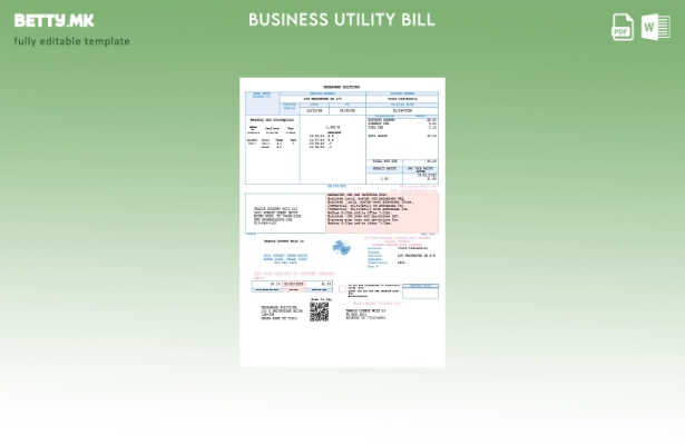 Сметката за комунални услуги за деловно управување и инвестиции во САД Тексас Да